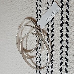 KENNETH COLE Silver Bangle Set of 3